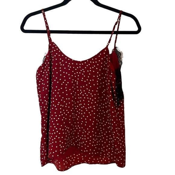 Heartloom Andrea Cami- Polka Dot Lace Satin Cami - Picture 5 of 10